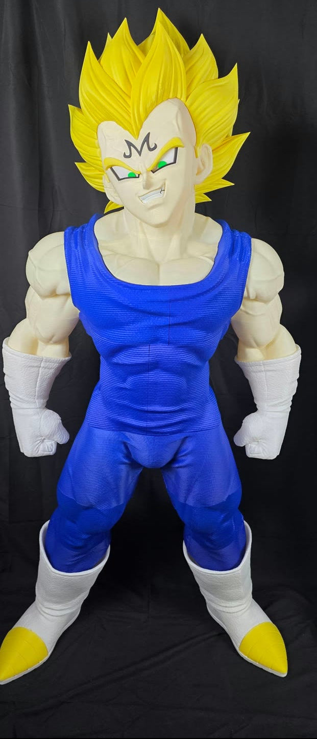 Statue de Vegeta grandeur nature imprimée en 3D